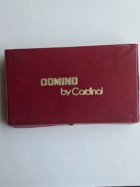 Vintage Domino by Cardinal Double Six Dominoes - 28 Pieces in Vinyl Case